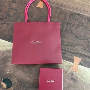 Cartier small shopping bag and box